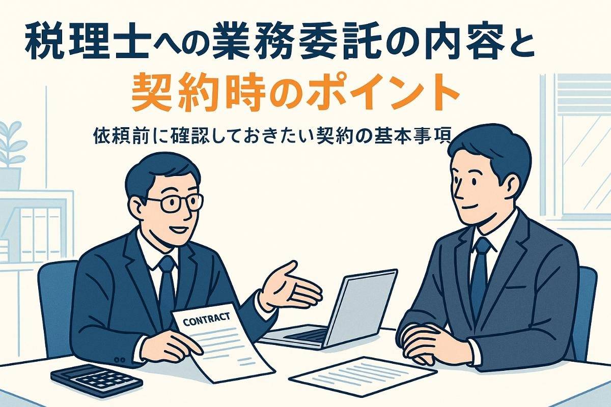 税理士への業務委託の内容と契約時のポイント
