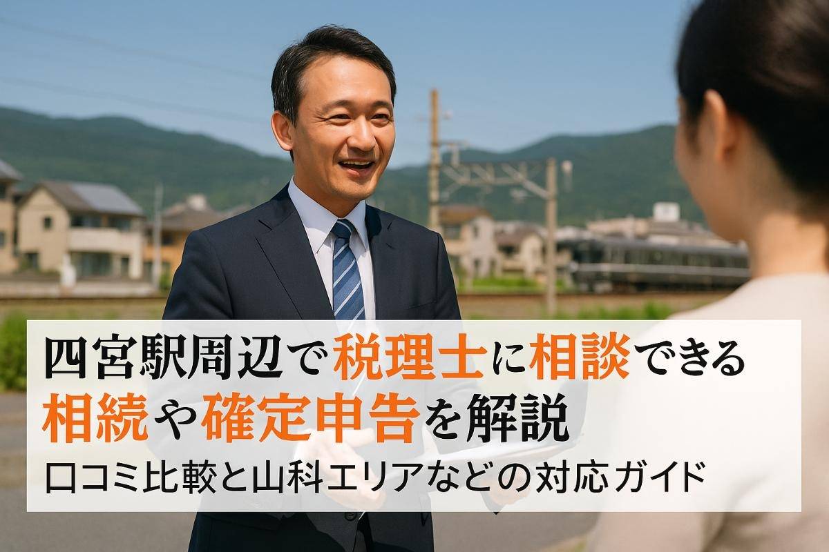 四宮駅周辺で税理士に相続や確定申告を解説｜口コミ比較と山科エリアなどの対応ガイド
