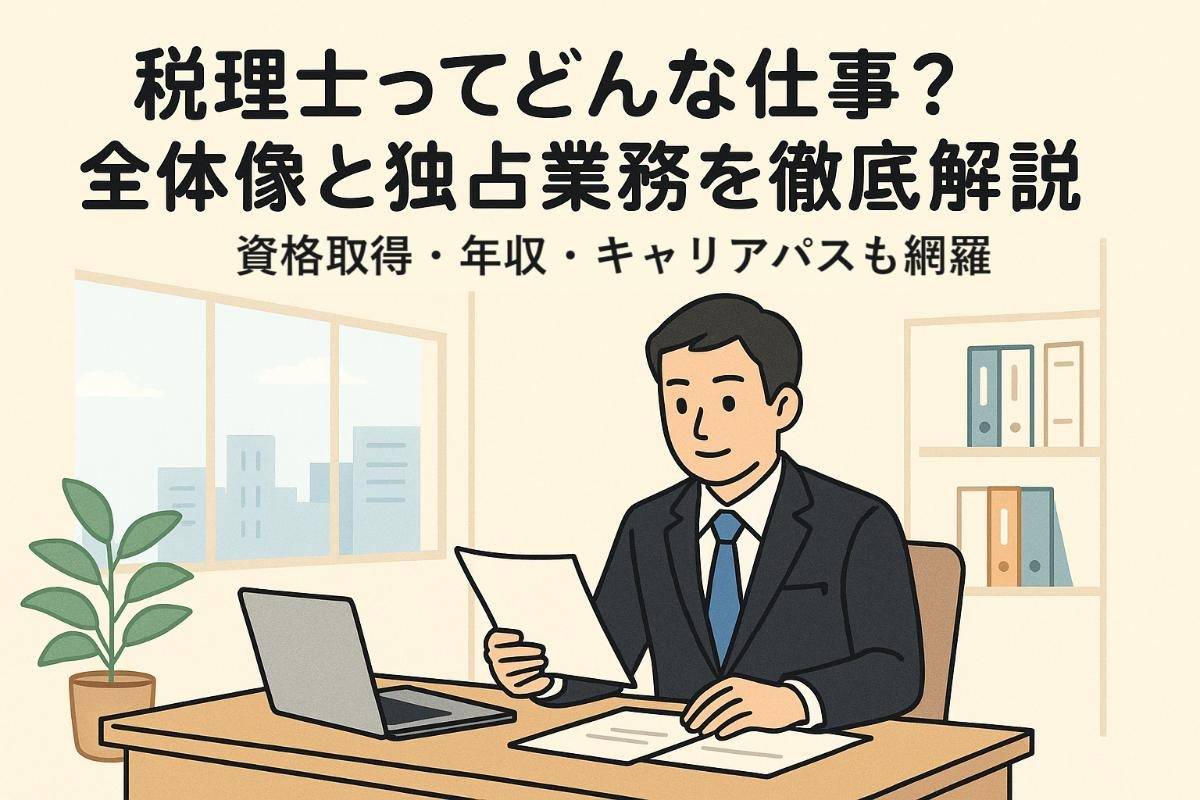 税理士ってどんな仕事？全体像と独占業務を徹底解説｜資格取得・年収・キャリアパスも網羅